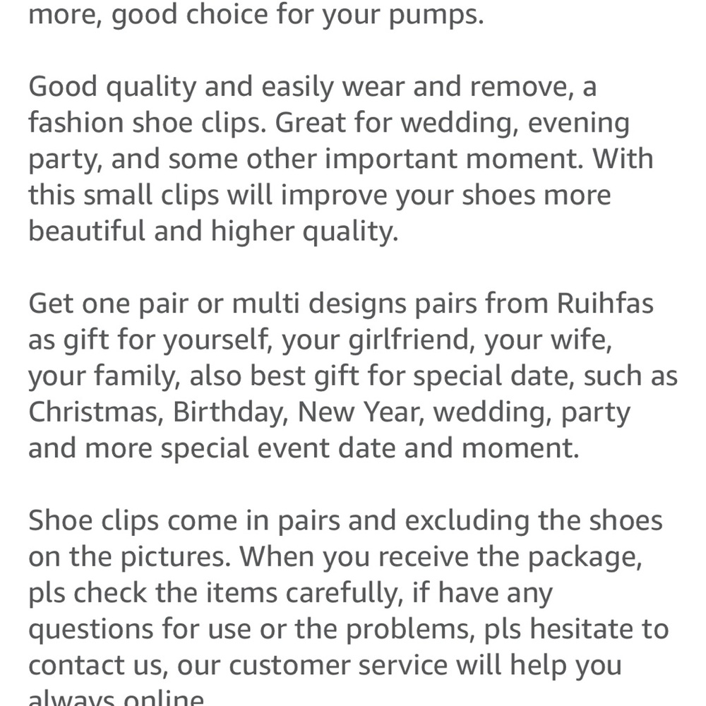 Gemstone Rhinestone Shoe Clips - Picture 4 of 10